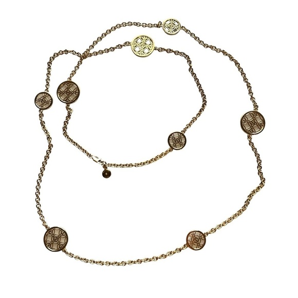 MICHAEL KORS Goldtone Open Medallion Necklace - Picture 4 of 8